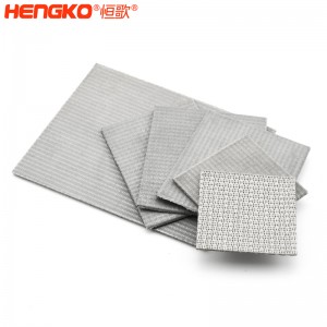 源頭廠家供應燒結網濾芯金屬濾芯濾板過濾精度均勻，應用于雜質分離過濾