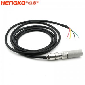 工業(yè)帶法蘭盤濕度溫度探頭 高靈敏防水用于糧倉(cāng)藥倉(cāng)溫濕度傳感器
