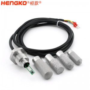 工業(yè)帶法蘭盤濕度溫度探頭 高靈敏防水用于糧倉(cāng)藥倉(cāng)溫濕度傳感器