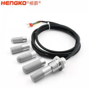 工業(yè)帶法蘭盤濕度溫度探頭 高靈敏防水用于糧倉(cāng)藥倉(cāng)溫濕度傳感器